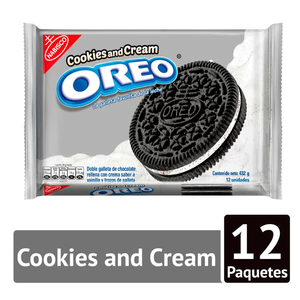 Galletas Oreo Cookies And Cream 432Gr