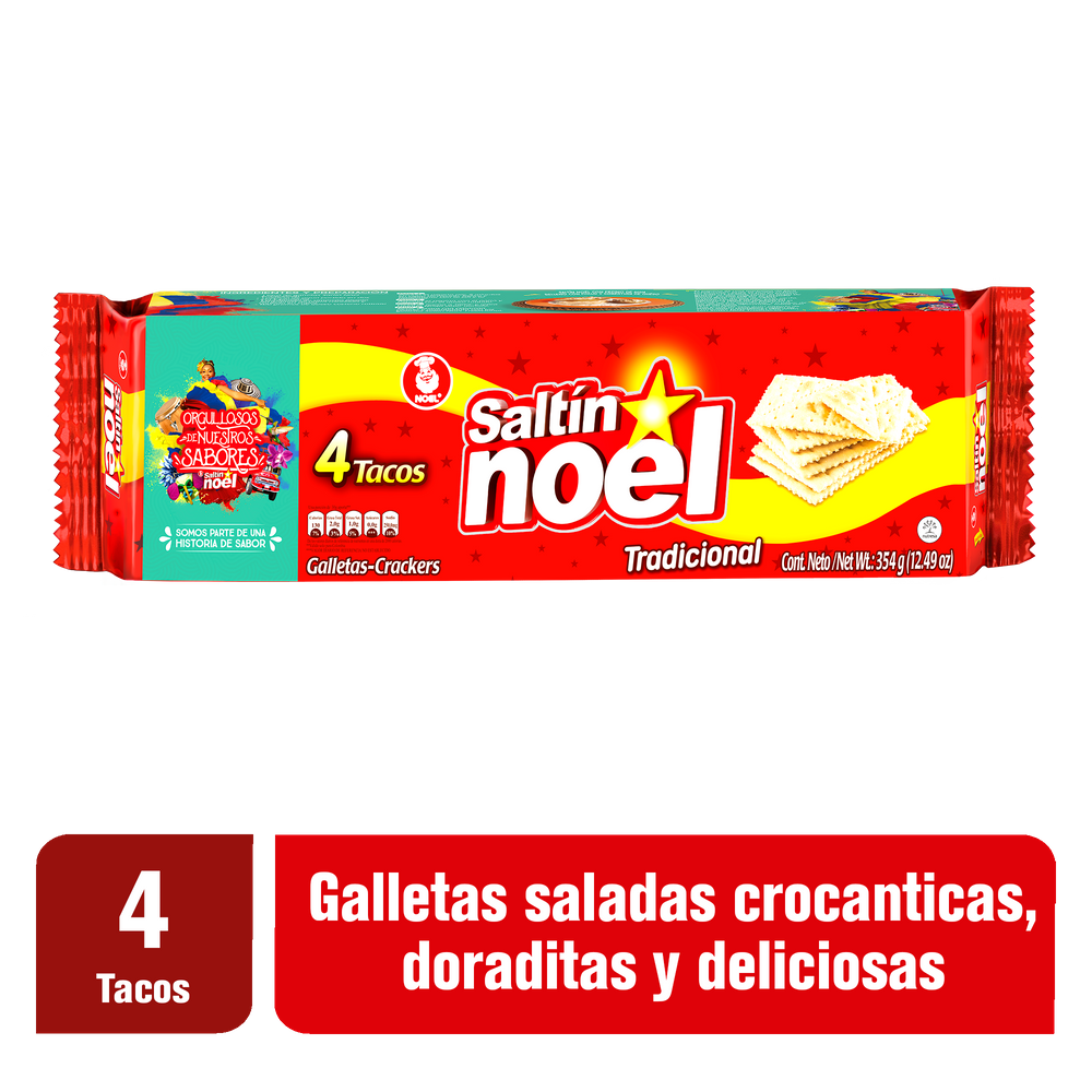 Galletas Saltín Noel 4 Tacos 354Gr