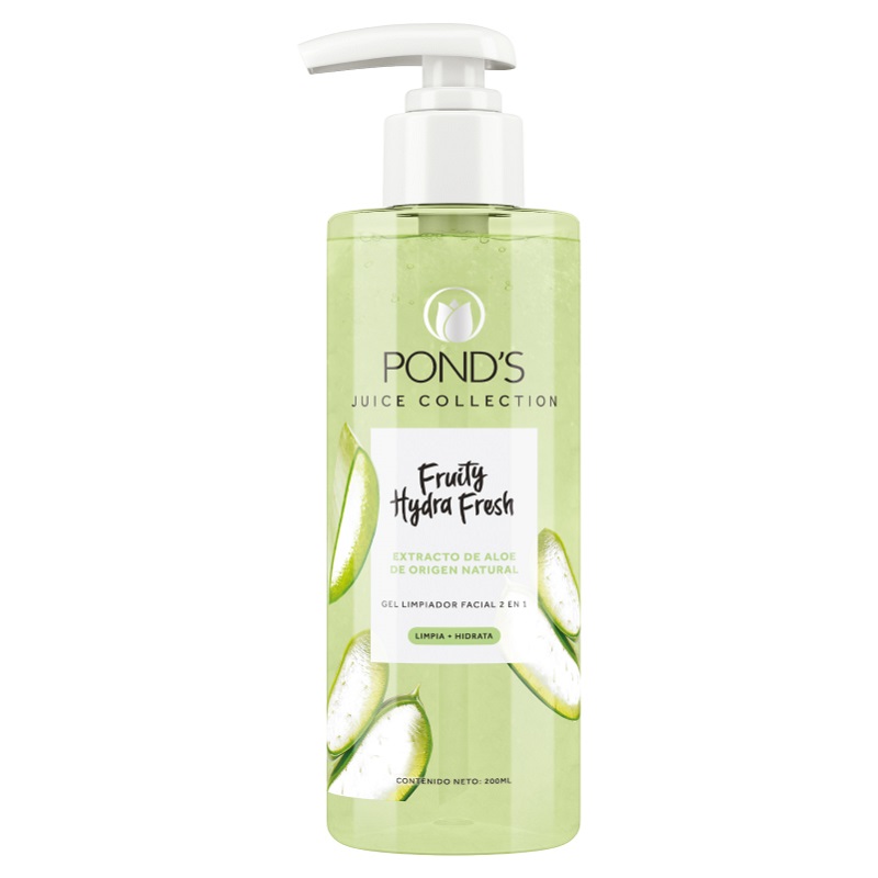 Gel Limpiador Facial Ponds Fruity Hydra Fresh Con Extracto De Aloe  200Ml