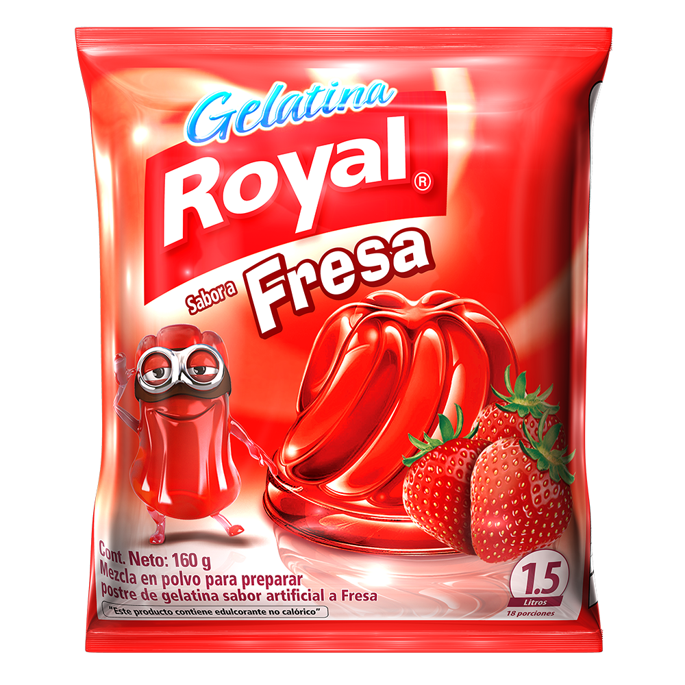 Gelatina Royal Fresa 160Gr