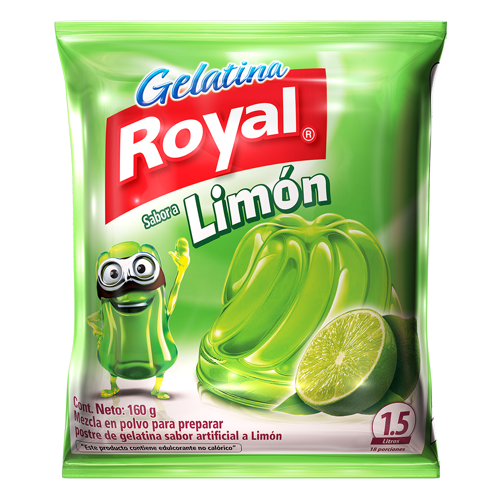 Gelatina Royal Limón 160Gr