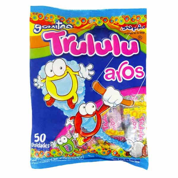 Gomas Trululu Aros 50 Unidades 100Gr