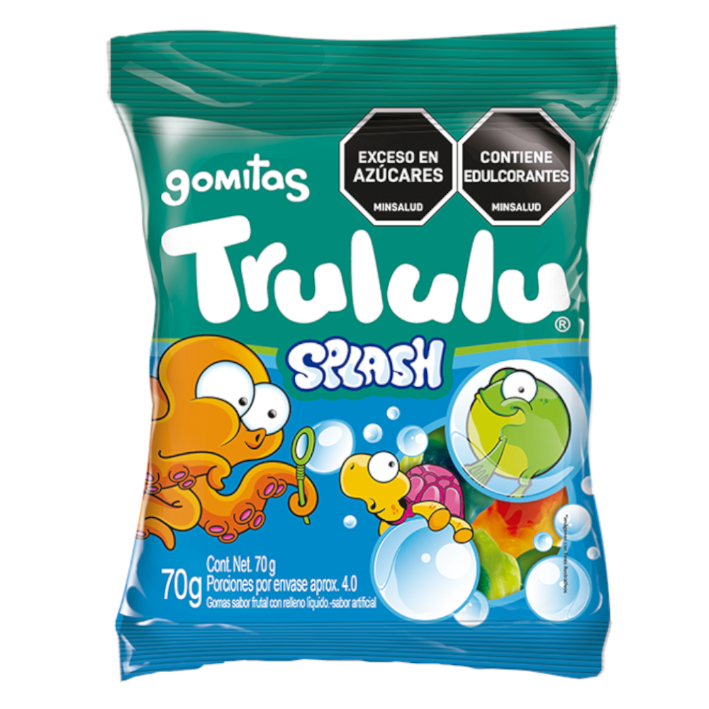 Gomitas Trululu Splash Rellenas 70Gr