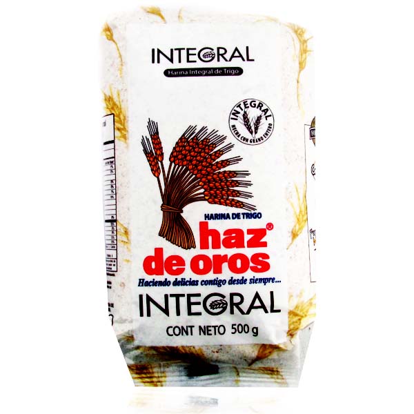 Harina De Trigo Haz De Oros Integral 500Gr