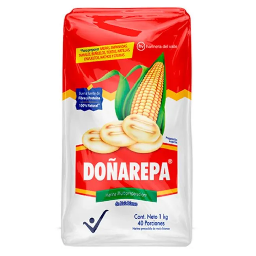 Harina Maiz Blanco Doñarepa 1000Gr