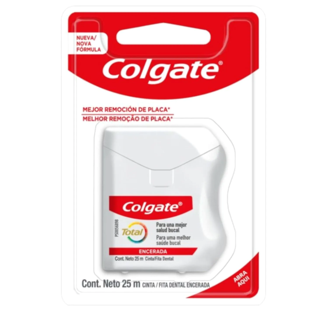 Cinta Dental Colgate Total Encerada 25M