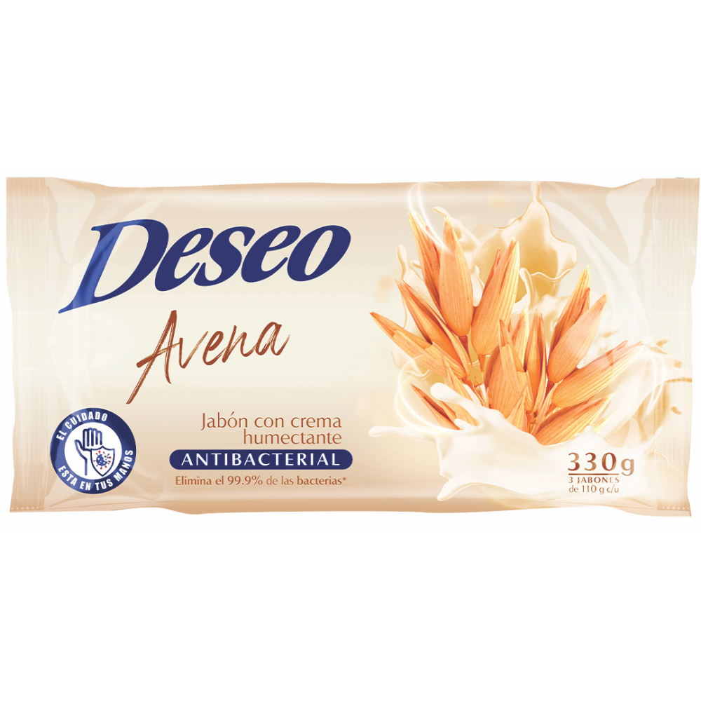 Jabón Deseo Avena  3 Unidades 330Gr