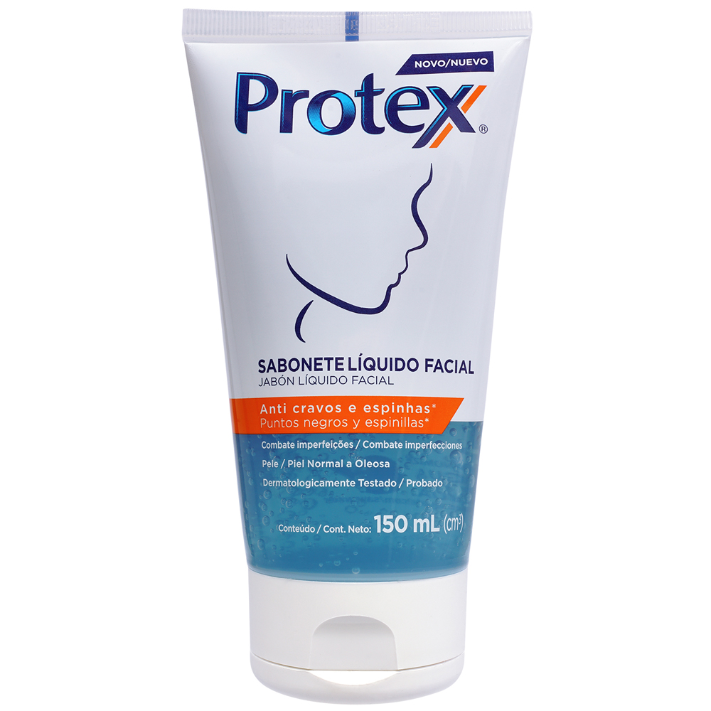 Jabón Facial Protex Puntos Negros Espinillas 150Ml
