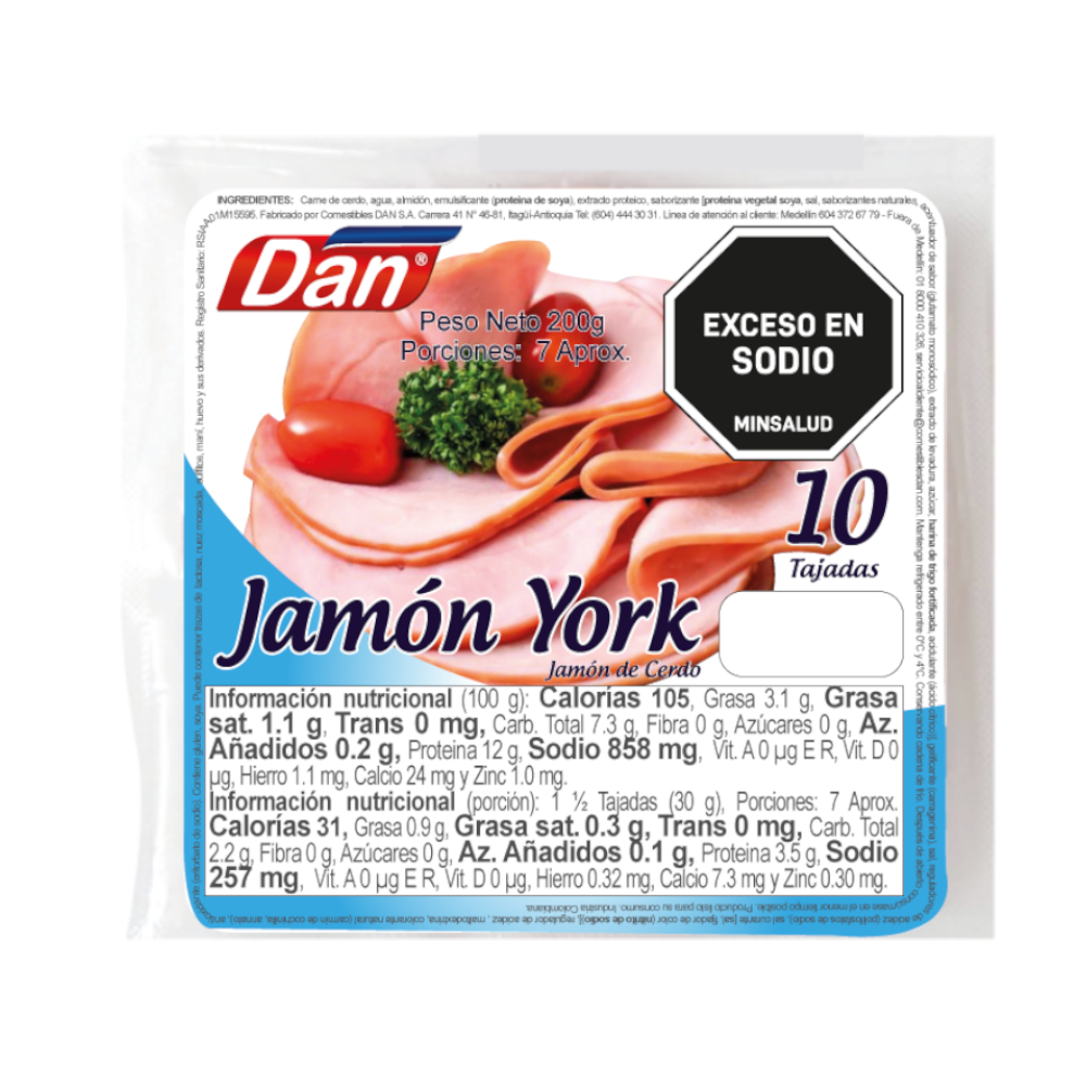 Jamon York Dan 200Gr