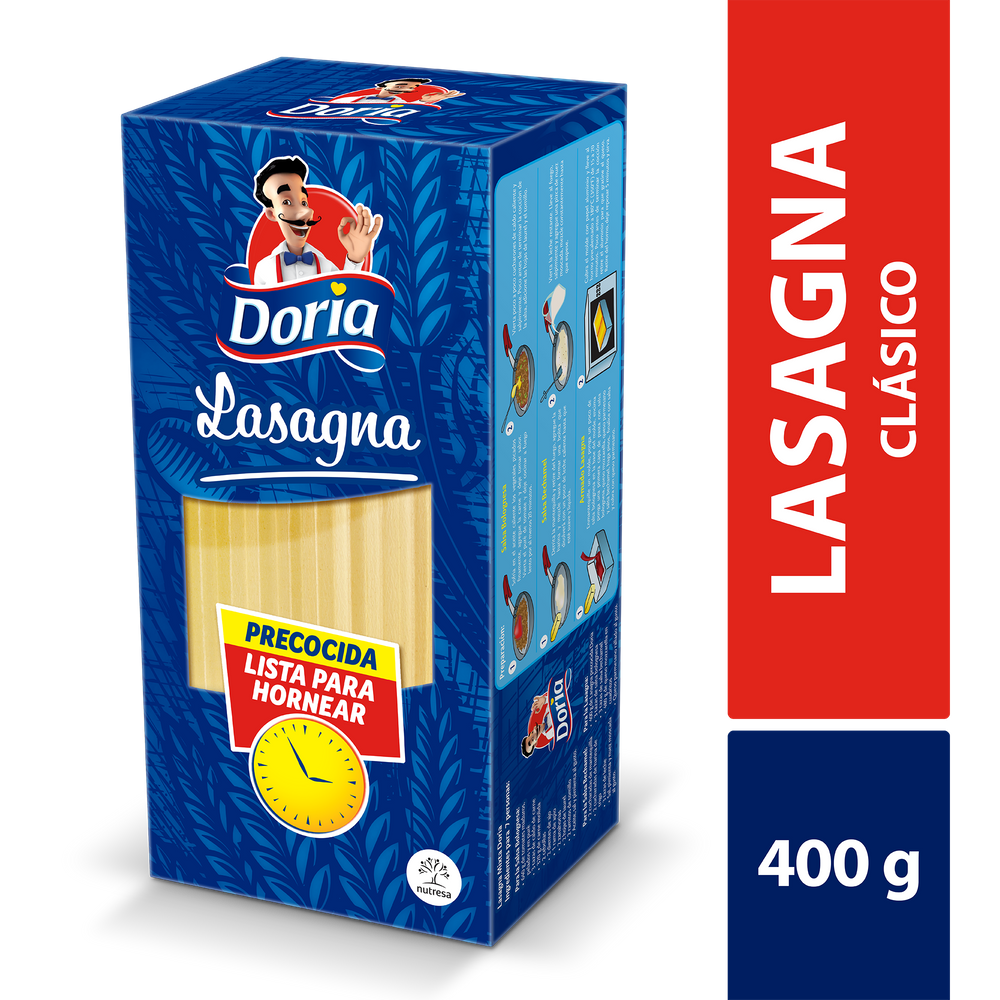 Lasagna Doria Lista Para Hornear 400Gr