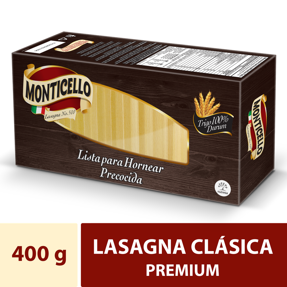 Lasagna Monticello Precocida N5 400Gr