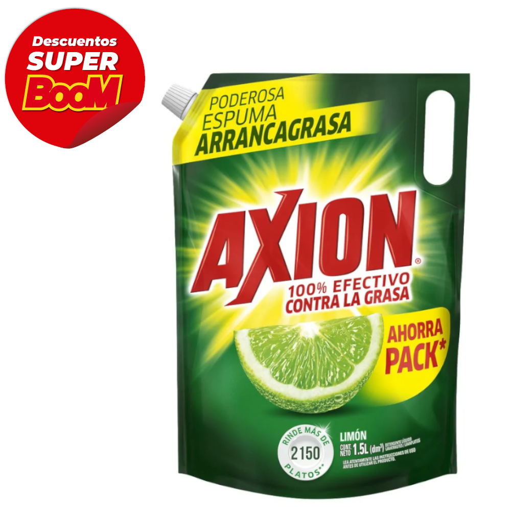 Lavaplatos líquido Axion Limón Doypak 1500Gr