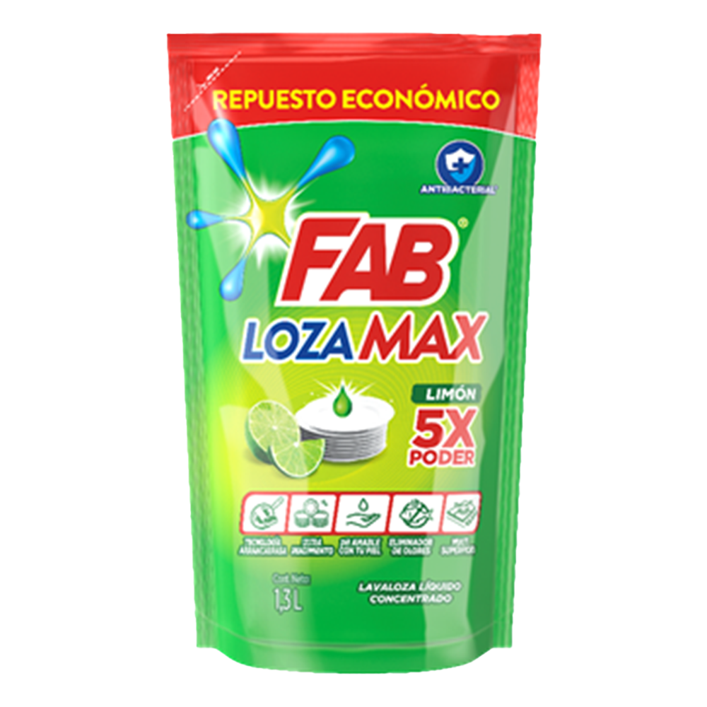 Lavaplatos Liquido Fab Limón Doypak 1300Ml
