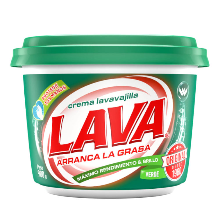 Lavavajilla Lava Verde Crema 900Gr