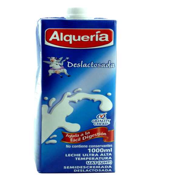 Leche UHT Alqueria Deslactosada Tetrapak 1000Ml