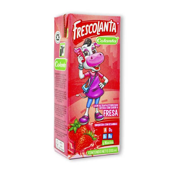 Leche UHT Frescolanta Fresa Tetrapack 200Ml