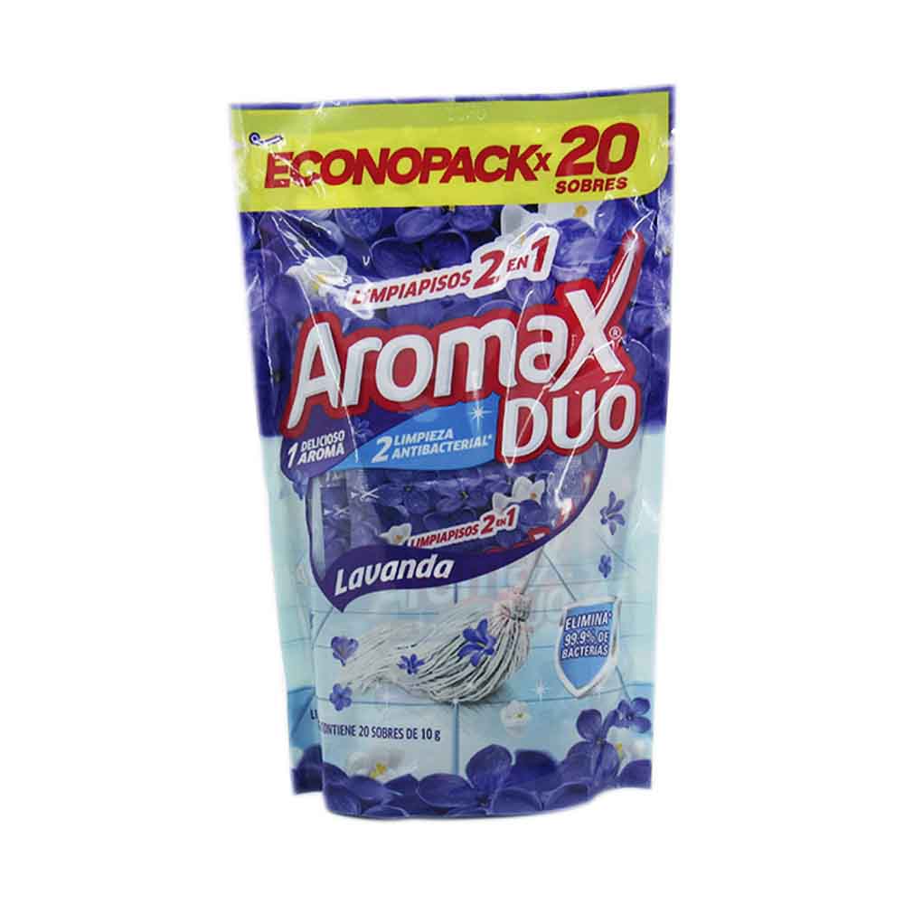 Limpiador Antibacterial Aromaxduo Lavanda 20 Unidades 10Gr