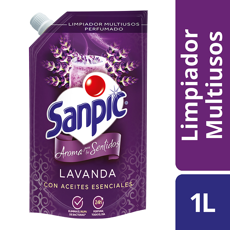 Limpiador Liquido Sanpic Lavanda Doypak 1000Ml