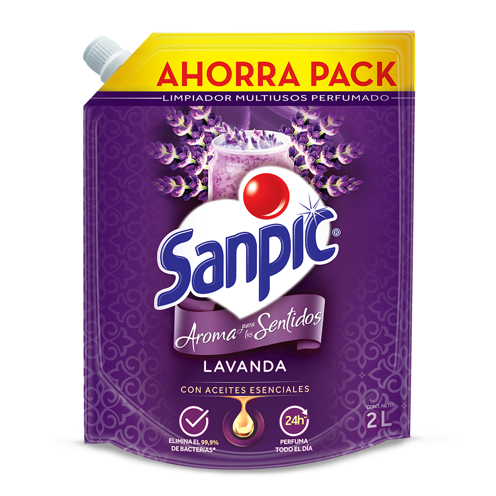 Limpiador Liquido Sanpic Lavanda Doypak 2000Ml