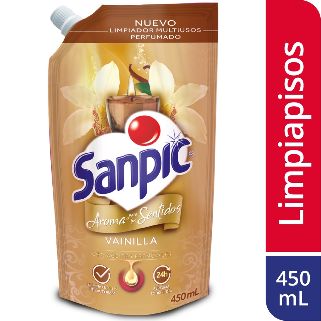Limpiador Liquido Sanpic Vainilla Doypak 450Ml
