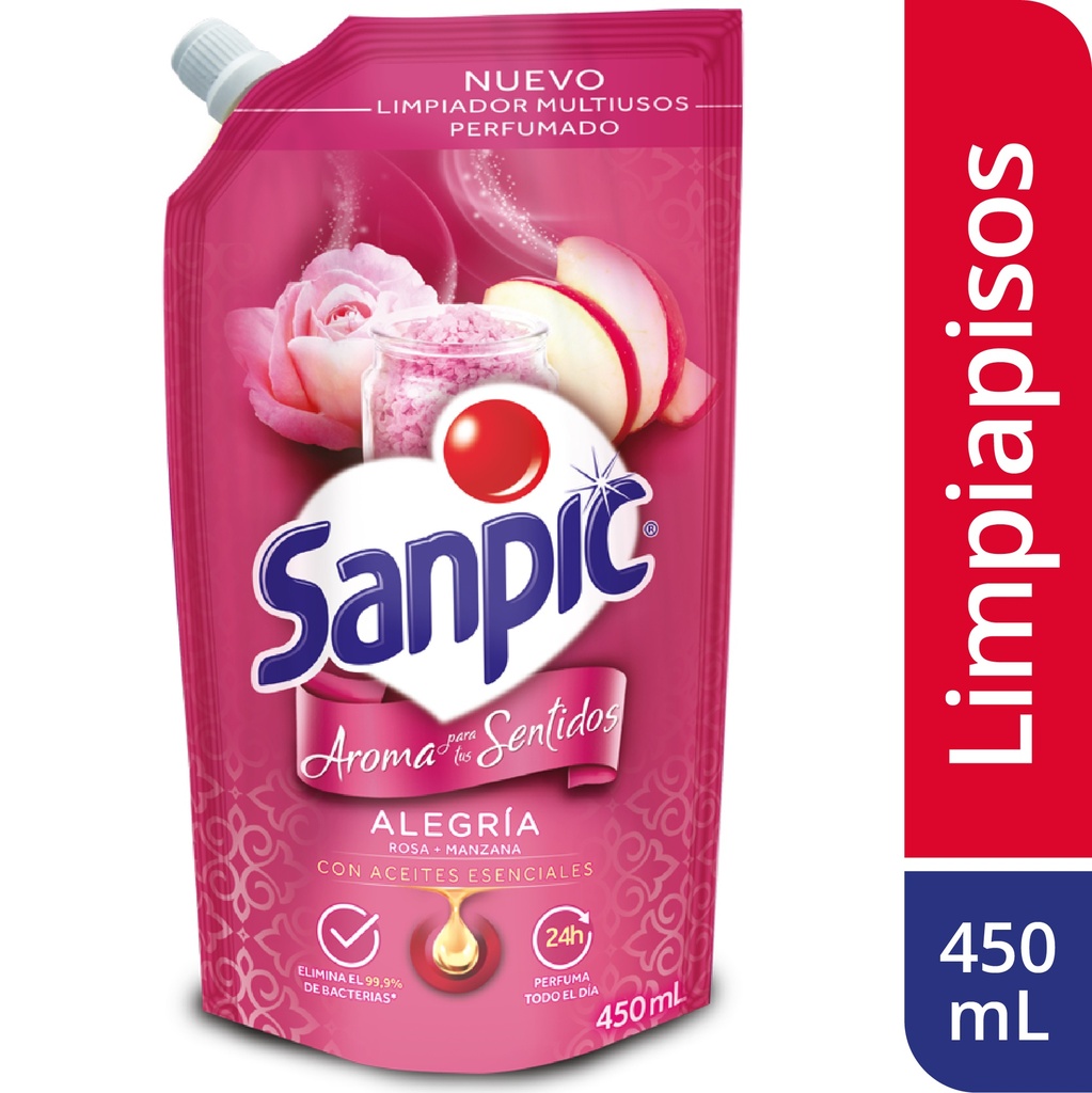 Limpiador Líquido Sanpic Alegría DoyPack 450Ml