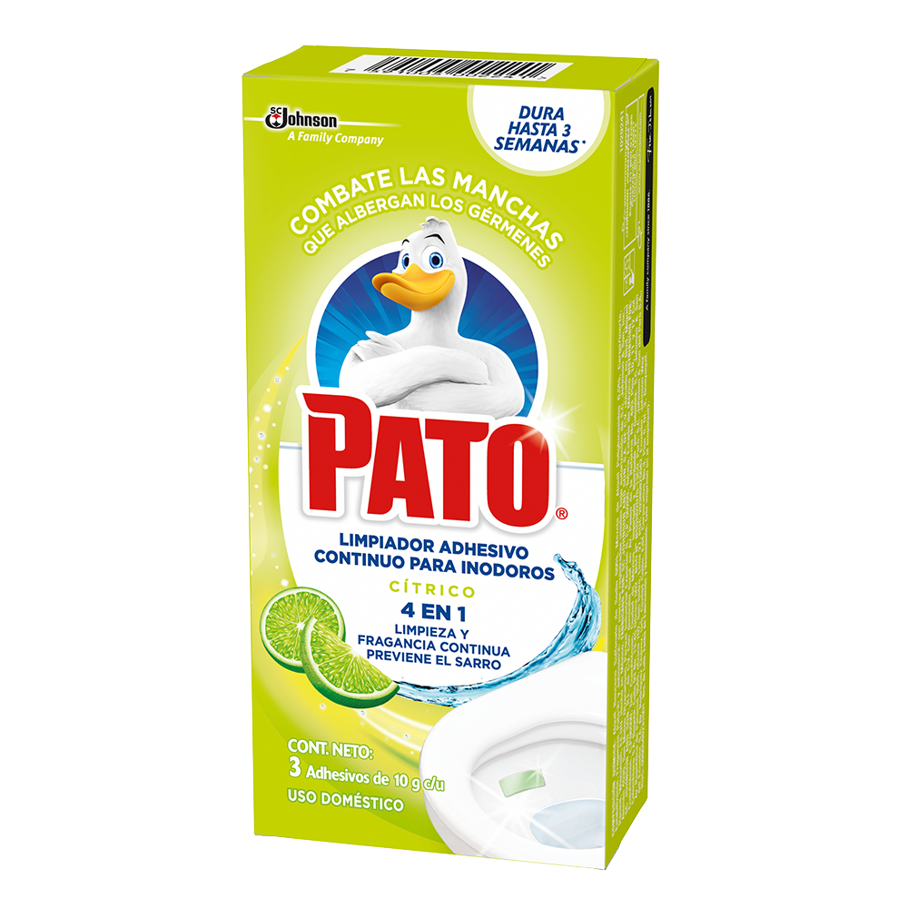 Limpiador Pato Adhesivo Citrico 3 Unidades 30Gr