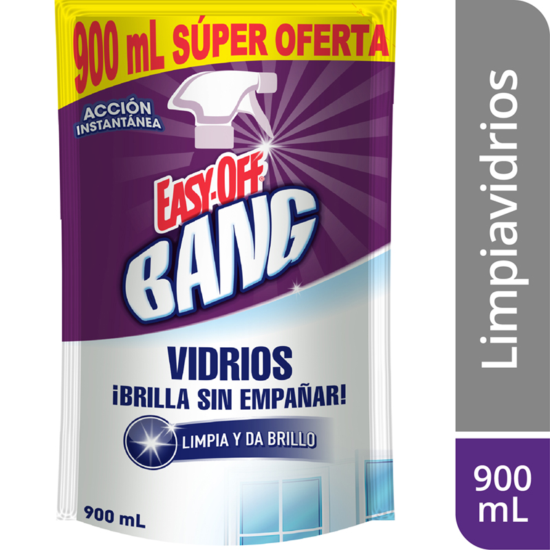 Limpiavidrios Easy Off Bang Doypak 900Ml