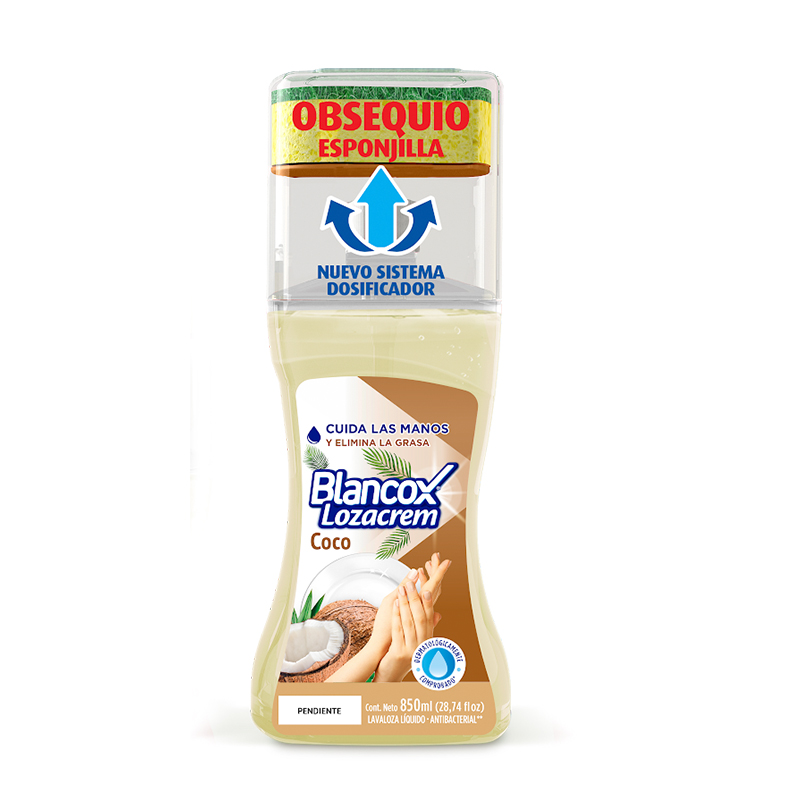 Lavaplatos Loza Crem Blancox Coco Líquido 850Ml