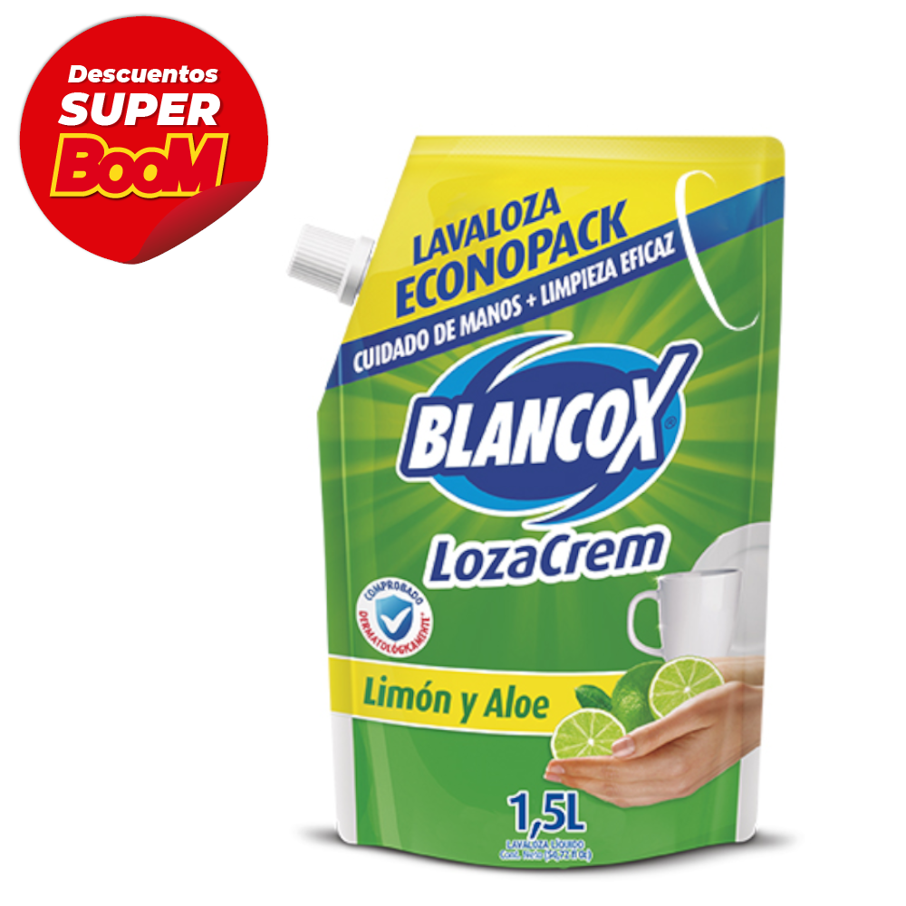 Lavaplatos Loza Crem Blancox Líquido Limón 1500Ml