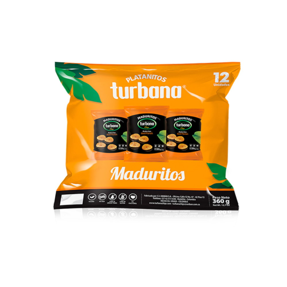 Maduritos Turbana Sweet 12 Unidades 360Gr