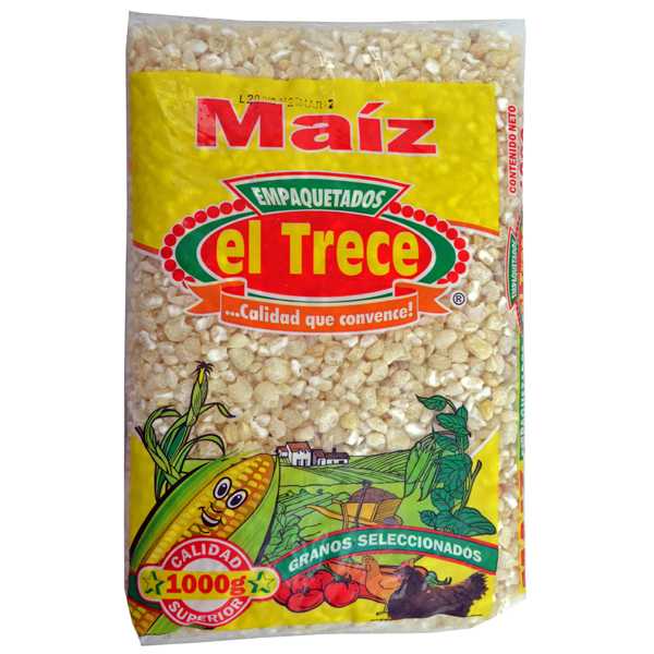 Maiz Retrillado Blanco El Trece 1000Gr