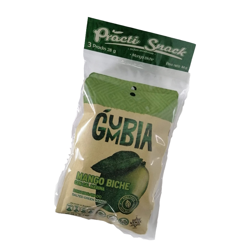 Mango Biche Deshidratado Gumbia 3 Unidades 84Gr