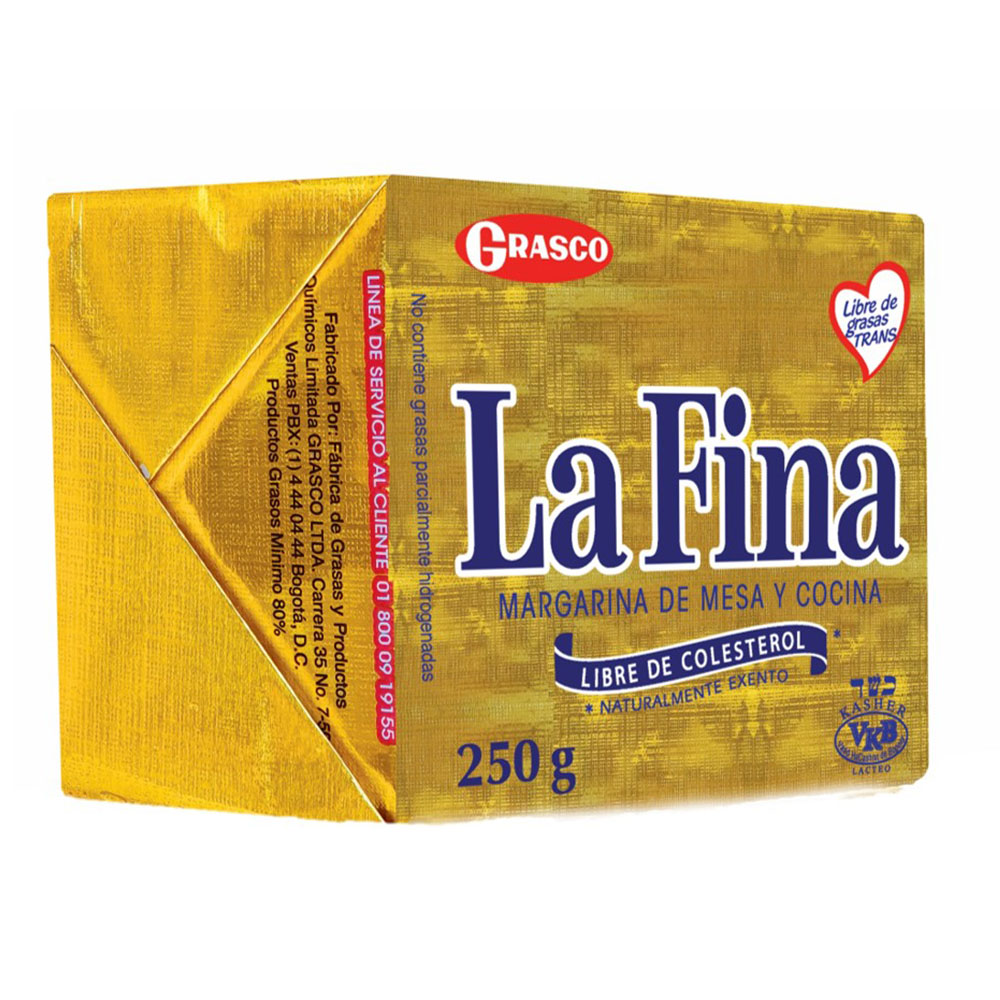 Margarina Barra La Fina 250Gr