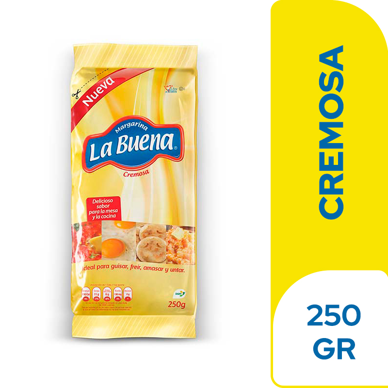 Margarina La Buena Cremosa Bolsa 250Gr