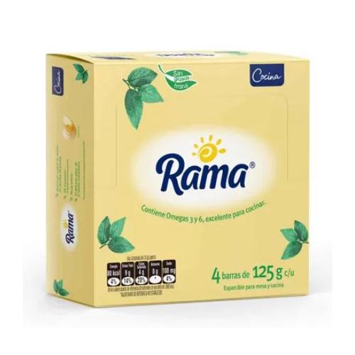 Margarina Rama Barra 125Gr 4 Unidades