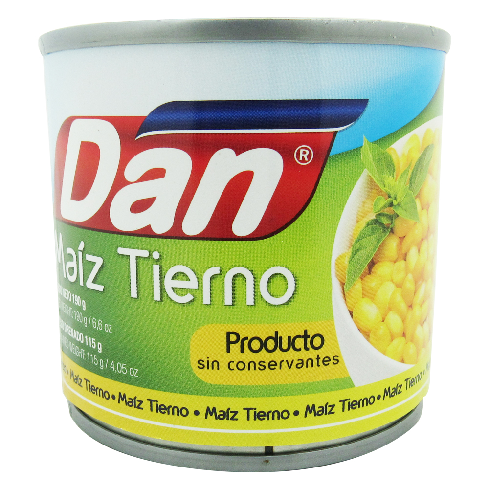 Maíz Tierno Dan Lata 190Gr