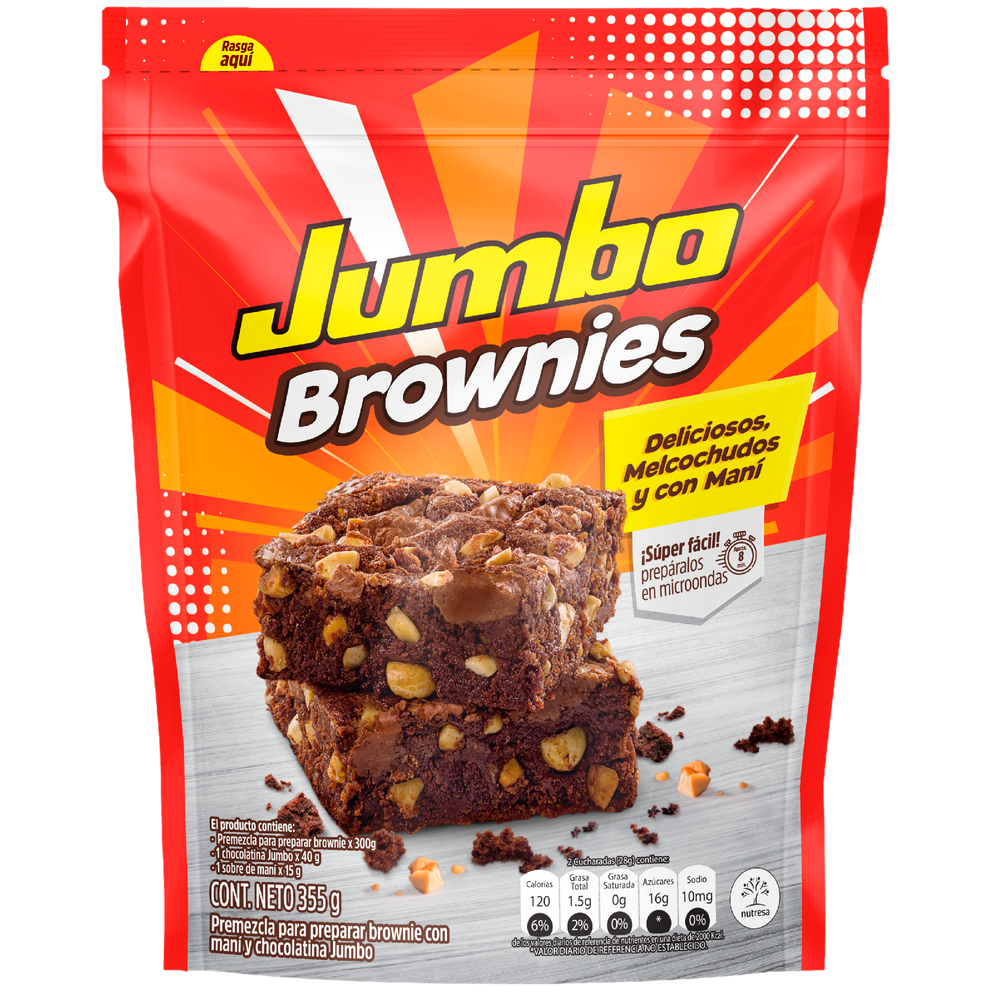 Mezcla Brownie Jumbo 355Gr