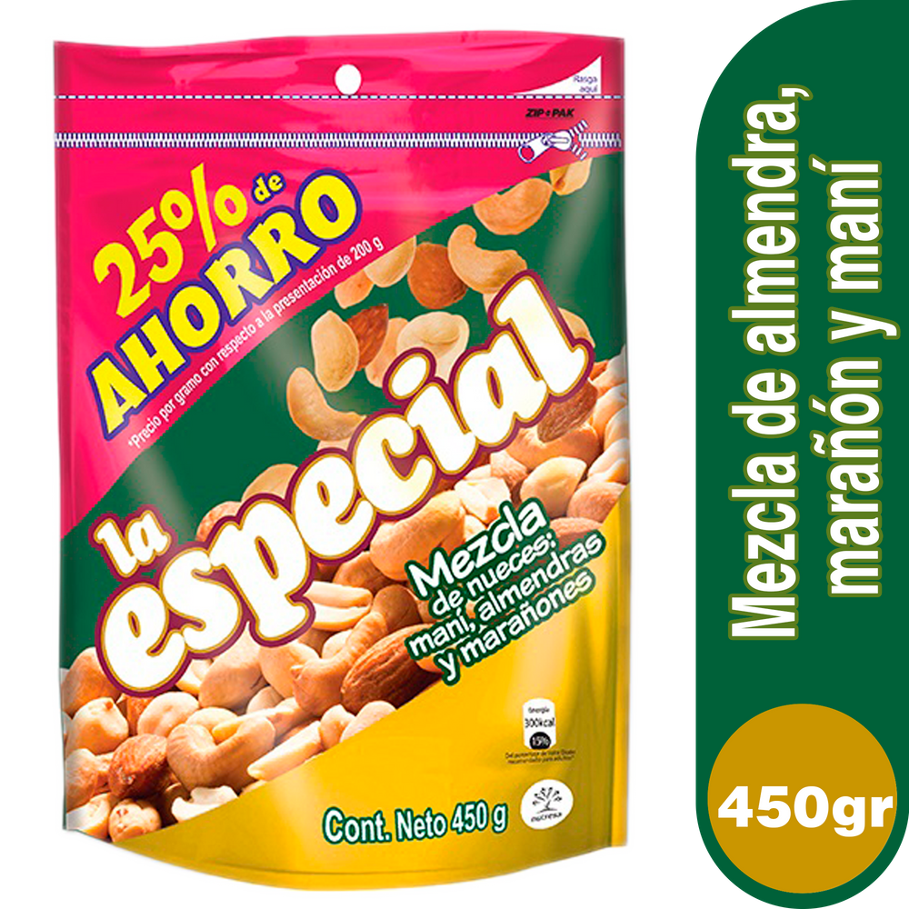 Mezcla Nueces La Especial 450Gr 25% Ahorro