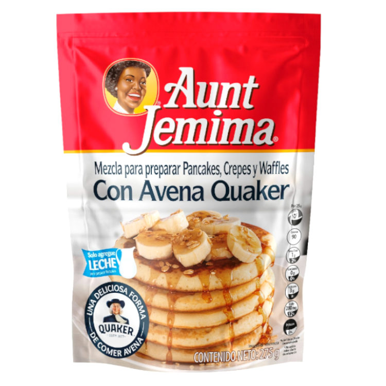 Mezcla Pancakes Aunt Jemima Con Avena Quaker 275Gr