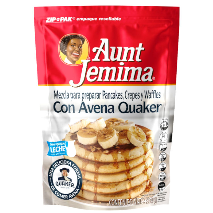 Mezcla Pancakes Aunt Jemima Con Avena Quaker 550Gr