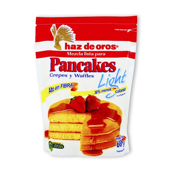 Mezcla Pancakes Light Haz De Oros 600Gr