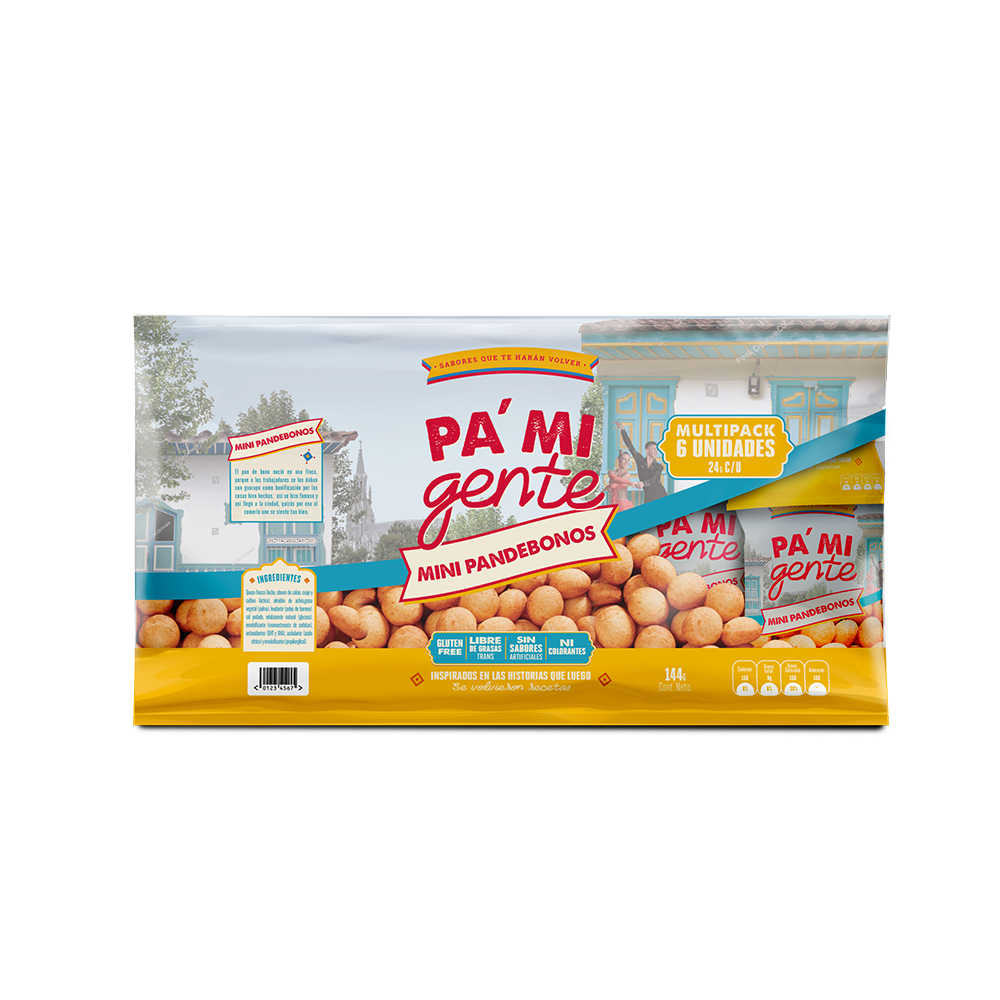 Mini Pandebono Pa'mi Gente 6 Unidades 144Gr