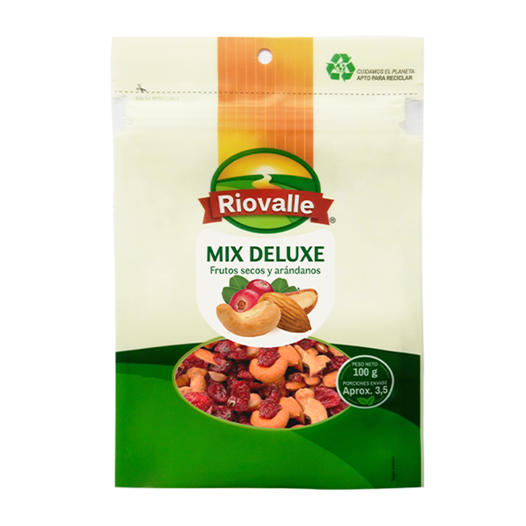 Mix Deluxe Riovalle Frutos Secos 100Gr