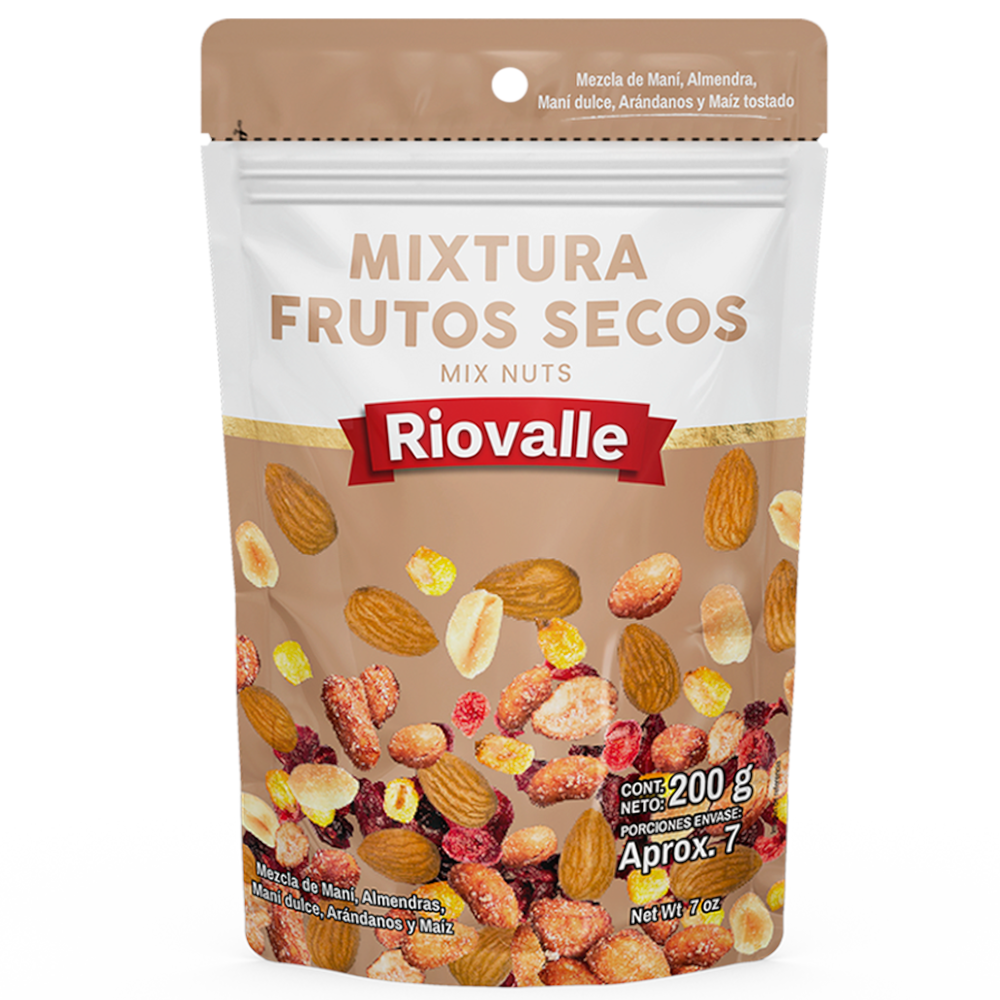 Mixtura De Frutos Secos Riovalle 200Gr