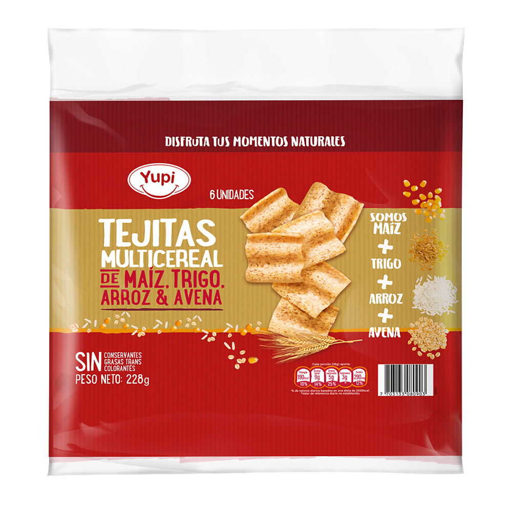 Multicereal Yupi 6 Unidades 228Gr