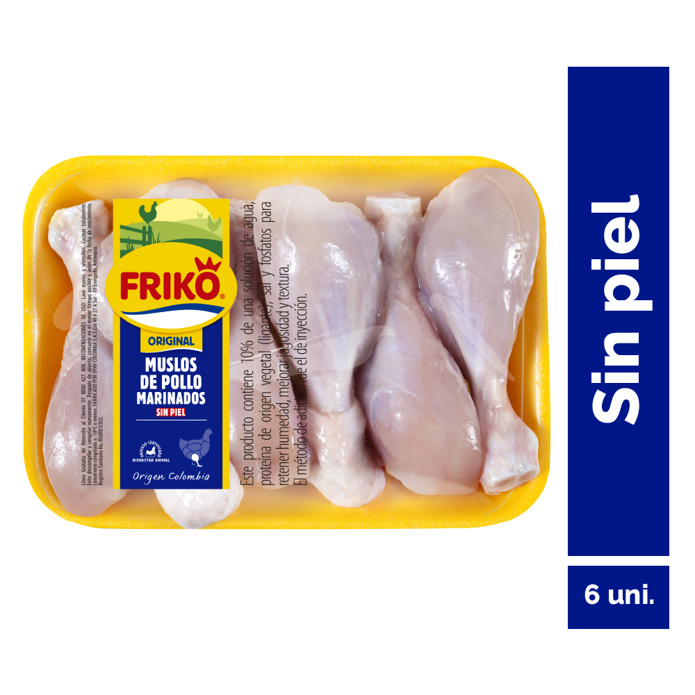 Muslos Sin Piel Friko (1 Bandeja - 1078Gr Aprox)