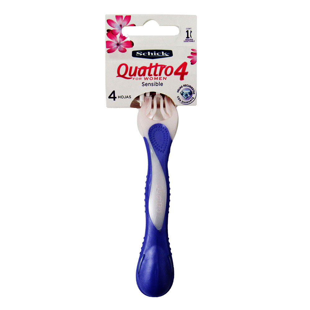 Máquina Afeitar Schick 4 Women Desechable 1 Unidad