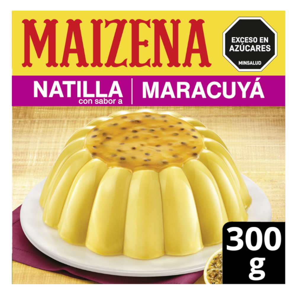 Natilla Maizena Maracuya Navidad 300Gr