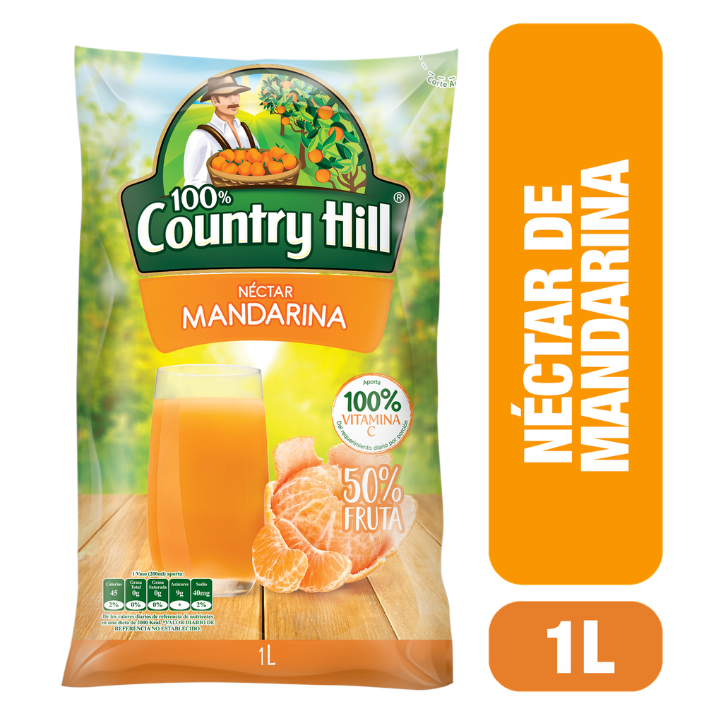 Nectar Country Hill Mandarina Bolsa 1000Ml