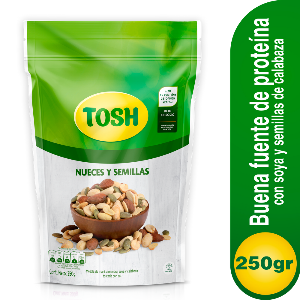 Nueces Y Semillas Tosh 250Gr